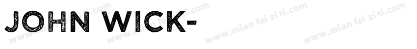 john wick字体转换